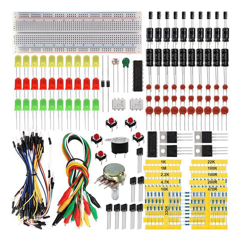 Diy Electronics Learning Kit - مجموعة أدوات تعليمية للإلكترونيات للمبتدئين باستخدام