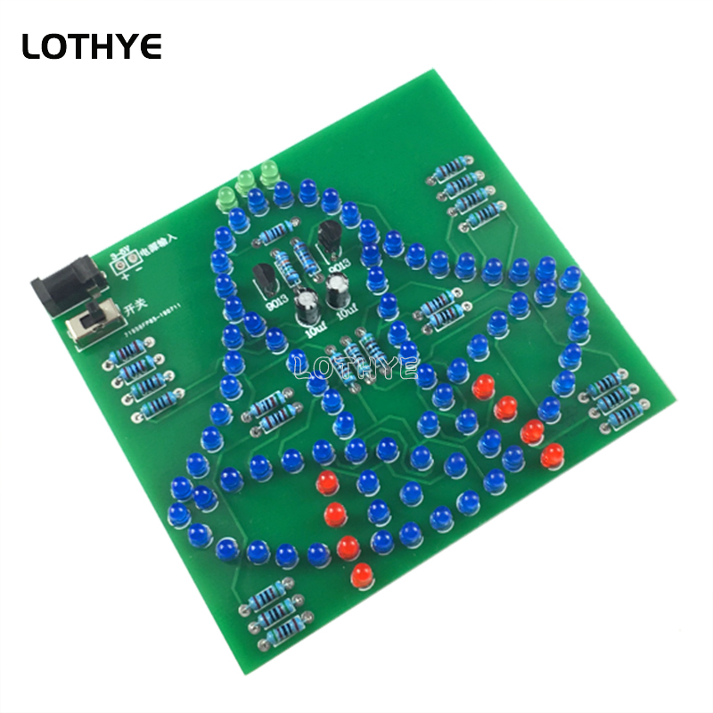 تيار مستمر 3-5 فولت مصباح ليد  - مراجعة Diy Electronics Project Kit وسعره