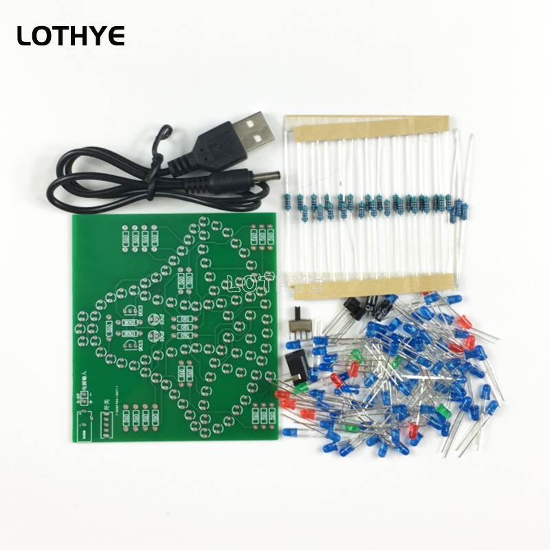 تيار مستمر 3-5 فولت مصباح ليد  - مراجعة Diy Electronics Project Kit وسعره